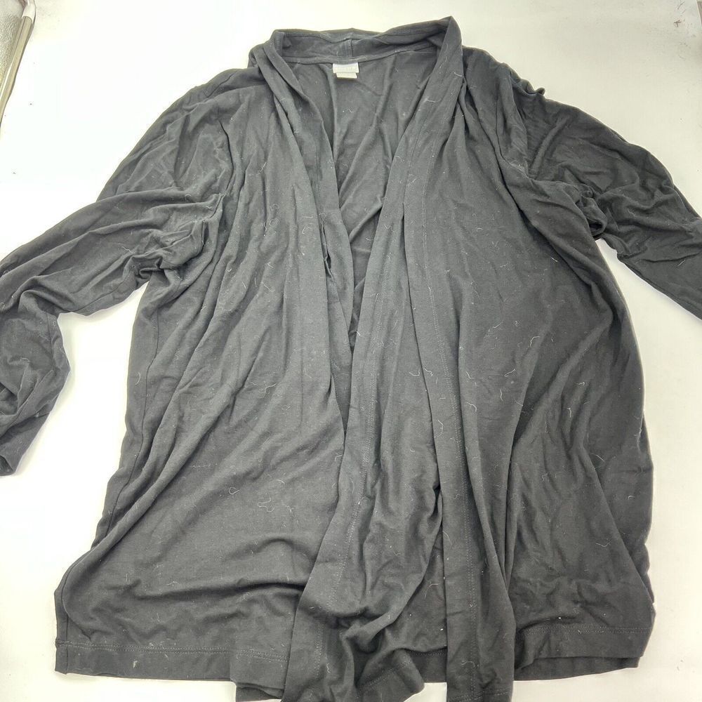 Chicos Black Long Sleeve Stretchy Cardigan Size 2XL